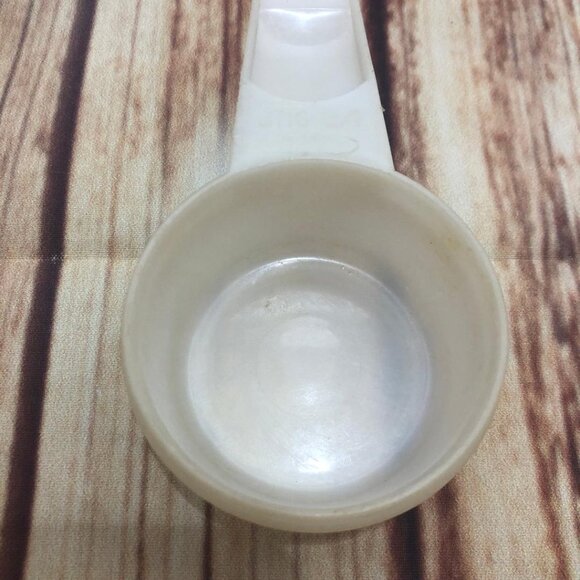 Vintage Tupperware Clear White Nesting Measuring Cup 1/3 CUP Replacement 765-1 - Picture 4 of 10